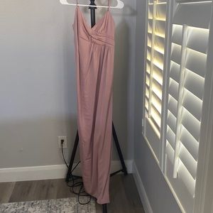 Long formal dusty rose dress